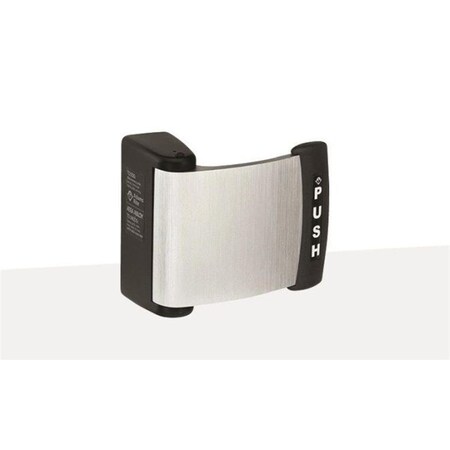 Invernadero 1.75 in. Push to Right Curved Deadlatch Paddle - Clear Anodized Aluminum Finish IN2006834